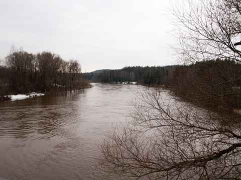 Gauja pie Cēsīm 17.04.2013.