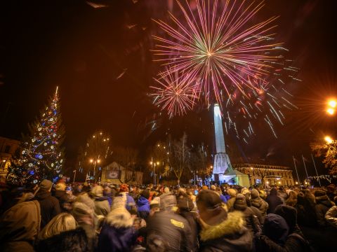 Jaunā 2020 gada sagaidīšana Cēsīs