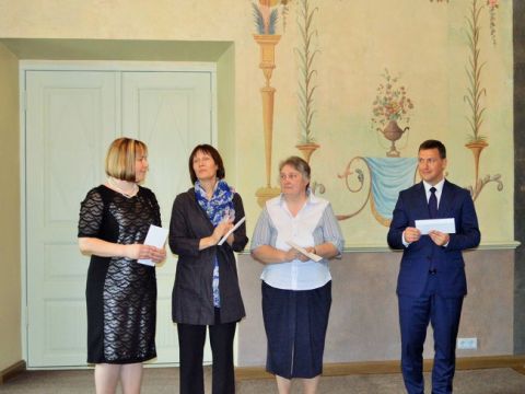 Skolēnu apbalvošana Cēsu pilī