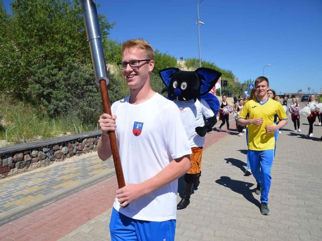 Iedegta Latvijas Jaunatnes olimpiādes lāpa