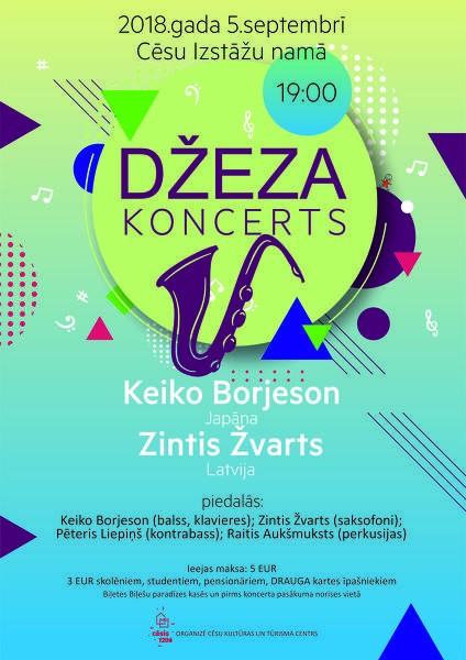 Džeza koncerts ar Keiko Borjeson un Zinti Žvartu