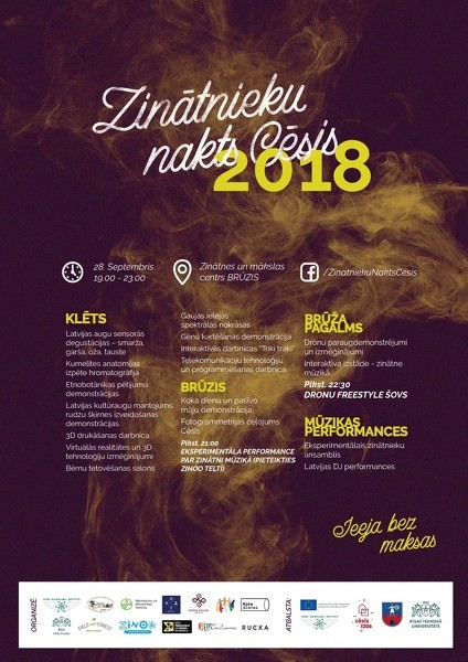 Zinātnieku nakts Cēsis 2018