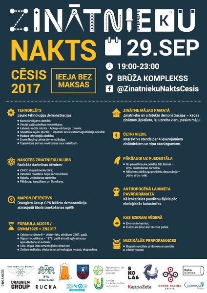 Zinātnieku nakts 2017 Cēsīs