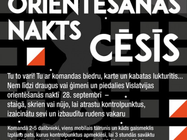 Vislatvijas orientēšanās nakts Cēsīs