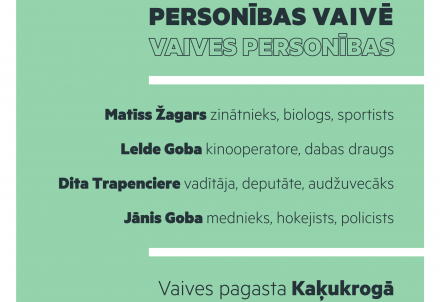 Sarunu vakars "Personības Vaivē - Vaives personības"