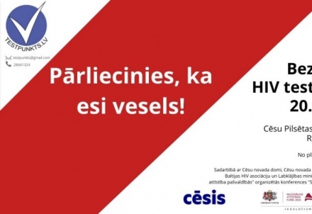 Bezmaksas HIV testēšana Cēsīs