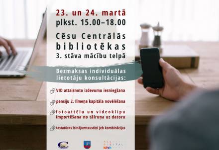 Digitālās nedēļas pasākumi Cēsu Centrālajā bibliotēkā
