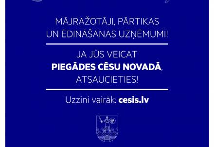 Mājražotāji un uzņēmēji aicināti sniegt informāciju par pārtikas un ēdiena piegādēm