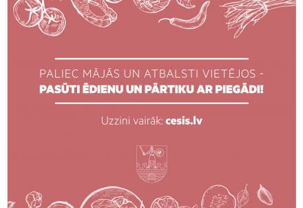Apkopota informācija par pārtikas un ēdiena piegādātājiem Cēsīs