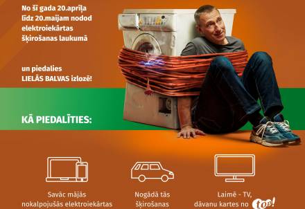 Piedalies "Elektronikas šķiratlonā" EKO laukumos un laimē vērtīgas balvas!