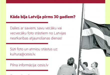 Cēsis aicina dalīties ar 4.maija atmiņu stāstiem