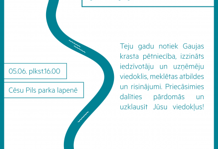 Gaujas upes telpiskās attīstības plāna apspriešanas sanāksme