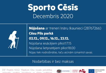 Nūjošanas nodarbības decembī