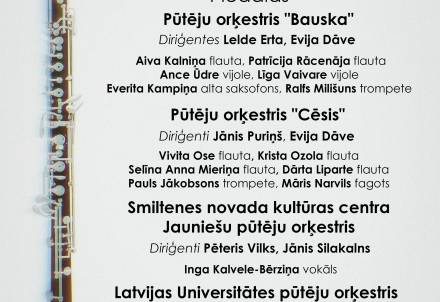 Pūtēju orķestris “Cēsis" piedalās koncertā “Gabriēla oboja" Rīgā