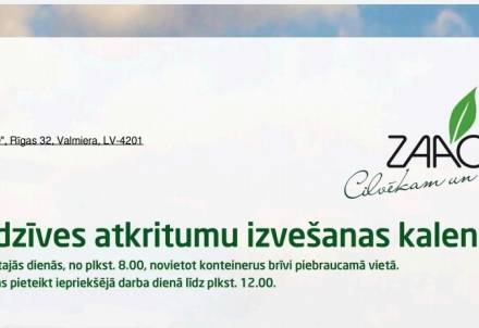 Sagatavoti 2021.gada pakalpojumu kalendāri un aprēķini