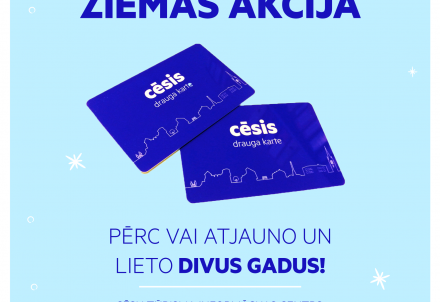 Cēsu drauga kartes ziemas akcija