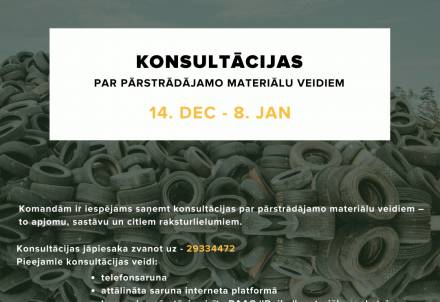 Hakatona “DaibeZero" ideju pieteicējiem pieejamas konsultācijas par pārstrādājamo materiālu veidiem