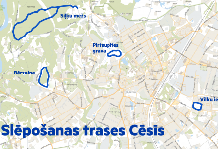 Izveidotas četras slēpošanas trases Cēsīs