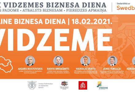 Vidzemes biznesa dienas pasākums "Administratīvās teritoriālās reformas ietekme uz uzņēmējdarbību reģionā"