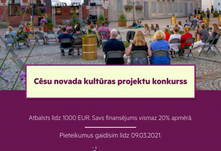 Izsludināts Cēsu novada kultūras projektu konkursu