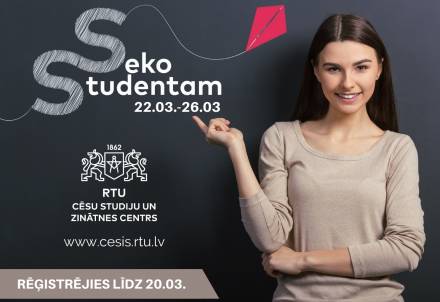 Pasākums skolēniem "Seko studentam"
