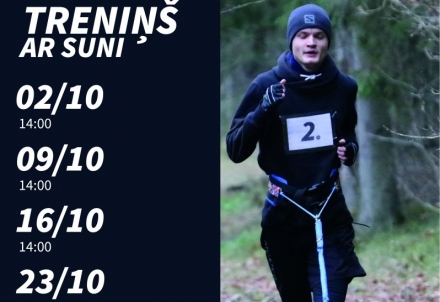 Bezmaksas treniņi ar suni oktobrī