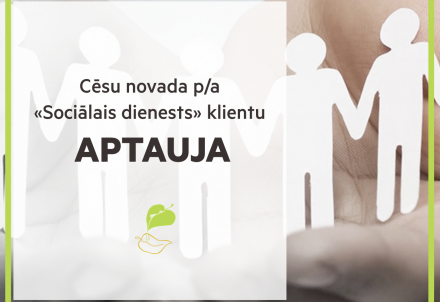 Cēsu sociālais dienests aicina klientus piedalīties aptaujā