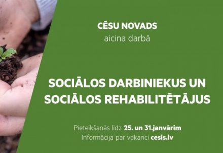 Aicina darbā sociālos darbiniekus un sociālos rehabilitētājus