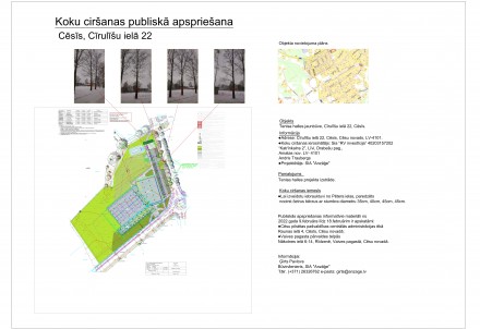 Publiskā apspriešana par koku ciršanas ieceri Cīrulīšos