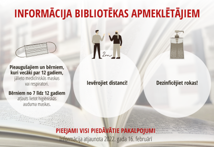 Informācija bibliotēkas apmeklētājiem