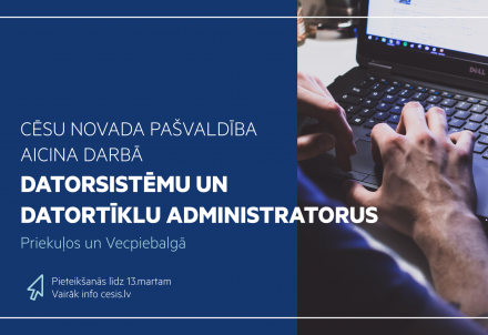 Aicina darbā datorsistēmu un datortīklu administratorus