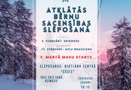 Atklātās bērnu slēpošanas sacensības - 3.posms