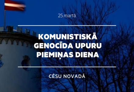 Komunistiskā genocīda upuru piemiņas dienas pasākumi Cēsu novadā