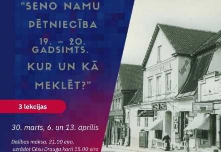 Lekcijas tiešsaistē "Seno namu pētniecība 19. – 20. gadsimts.  Kur un kā meklēt?"