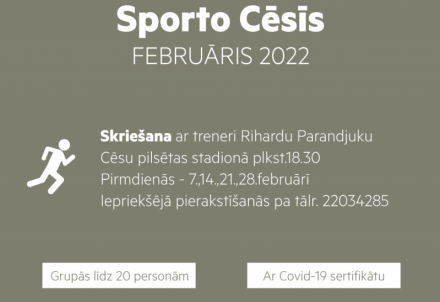 Sporta nodarbības februārī