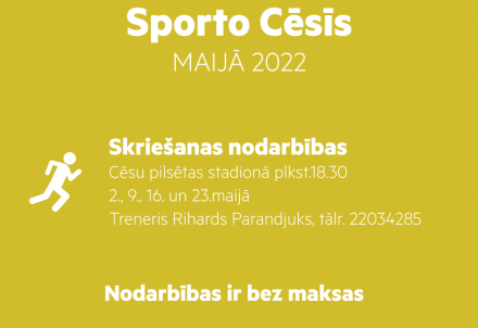 Bezmaksas skriešanas treniņi Cēsīs