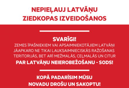 Aicina iznīcināt latvāņus