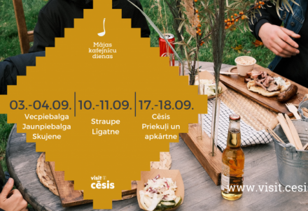 Septembrī Cēsu novadā notiks Mājas kafejnīcu dienas
