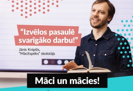 Profesionāļus ar augstāko izglītību aicina kļūt par “Mācītspēks" skolotājiem