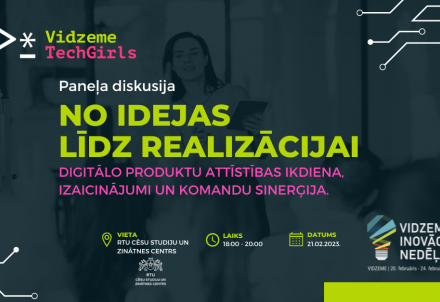 Paneļdiskusija "No Idejas līdz realizācijai. Digitālo produktu attīstības ikdiena, izaicinājumi un komandu sinerģija"