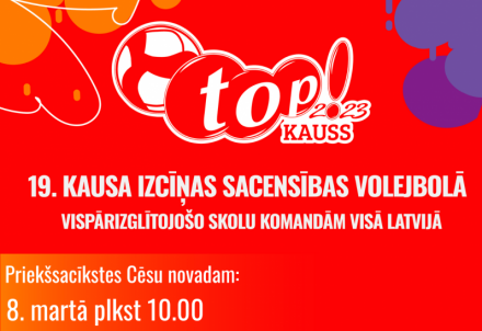 Volejbola sacensības visām Cēsu novada skolām