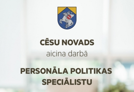 Pašvaldība aicina darbā personāla politikas speciālistu