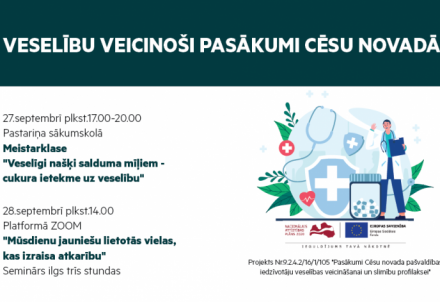 Veselību veicinoši pasākumi Cēsu novadā