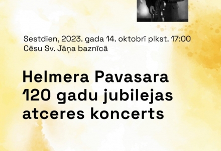 Izskanēs Helmera Pavasara 120 gadu jubilejas atceres koncerts