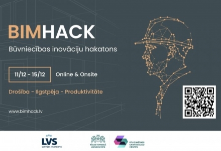 Piedalies būvniecības inovāciju hakatonā "BIMHack"