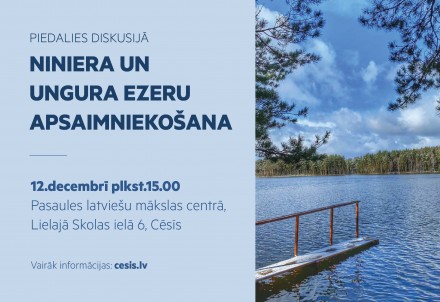 Piedalies diskusijā par Niniera un Ungura ezeru apsaimniekošanu