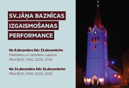 Sv. Jāņa baznīcas gaismas performances