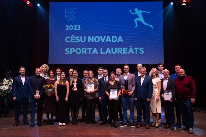 Pasniegti "Cēsu novada Sporta laureāts 2023" apbalvojumi