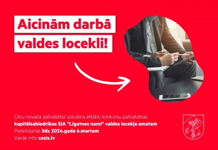 Izsludināts atklāts konkurss valdes locekļa amatam pašvaldības kapitālsabiedrībā SIA "Līgatnes nami"