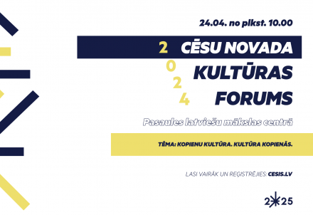 Izsludināta pilna programma Cēsu novada Kultūras forumam “Kopienu kultūra. Kultūra kopienās"